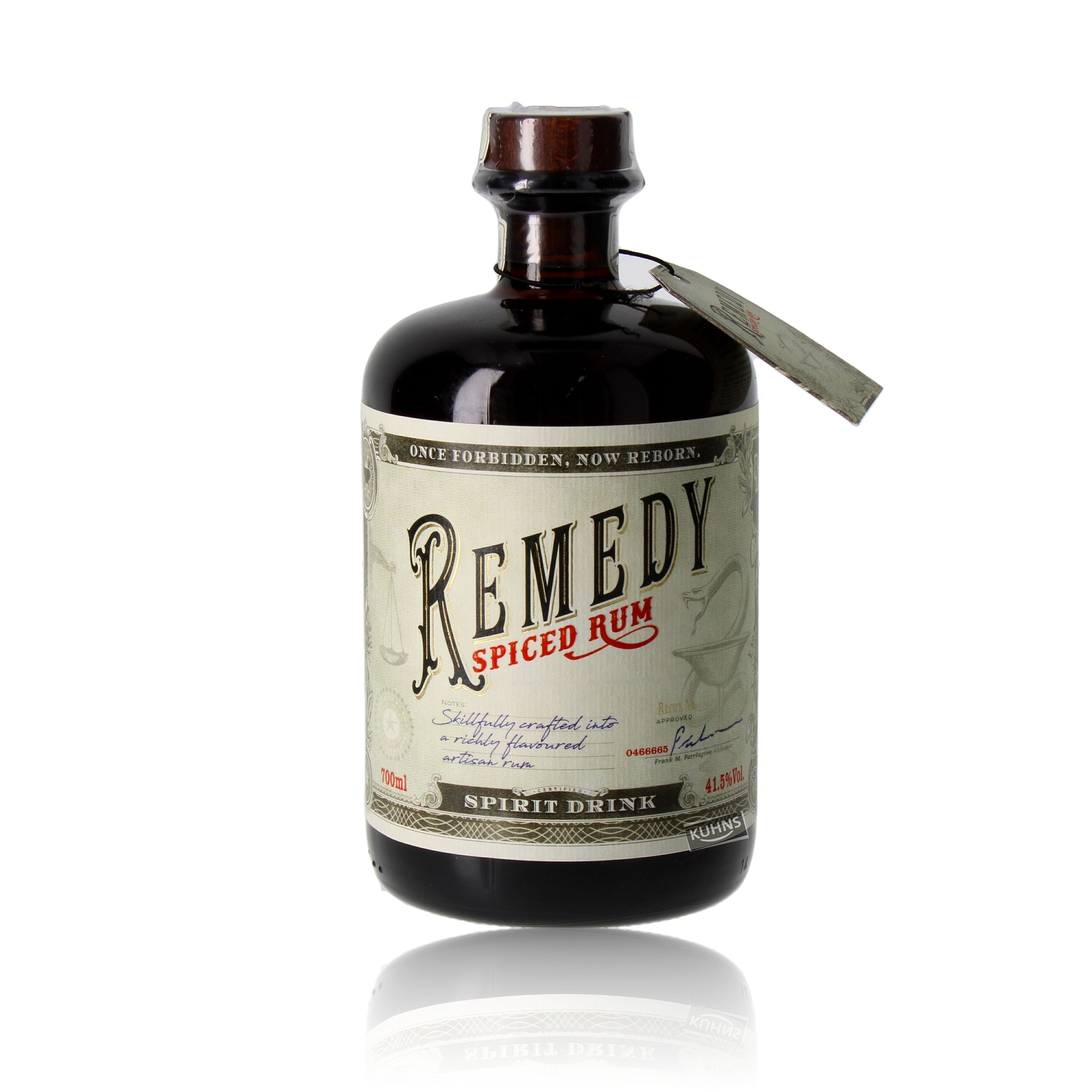 Ron especiado Remedy 0,7 l, alcohol 41,5 % vol.