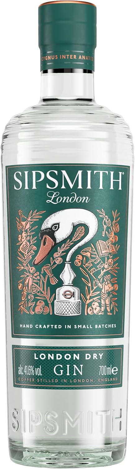 Ginebra seca londinense Sipsmith 0,7 l, 41,6 % vol.