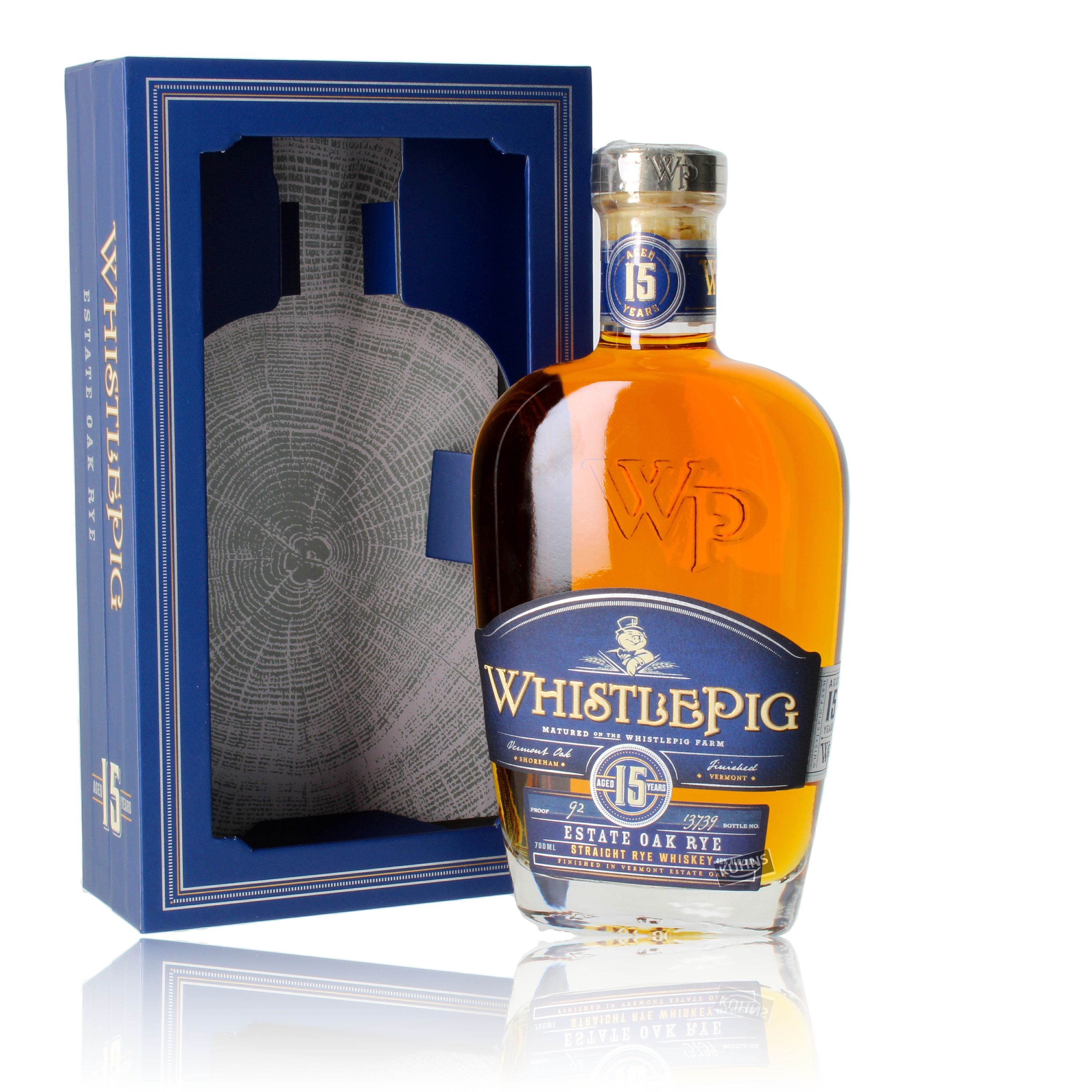 Whisky de centeno Whistlepig 15 años, 0,7 l, 46 % de alcohol por volumen 