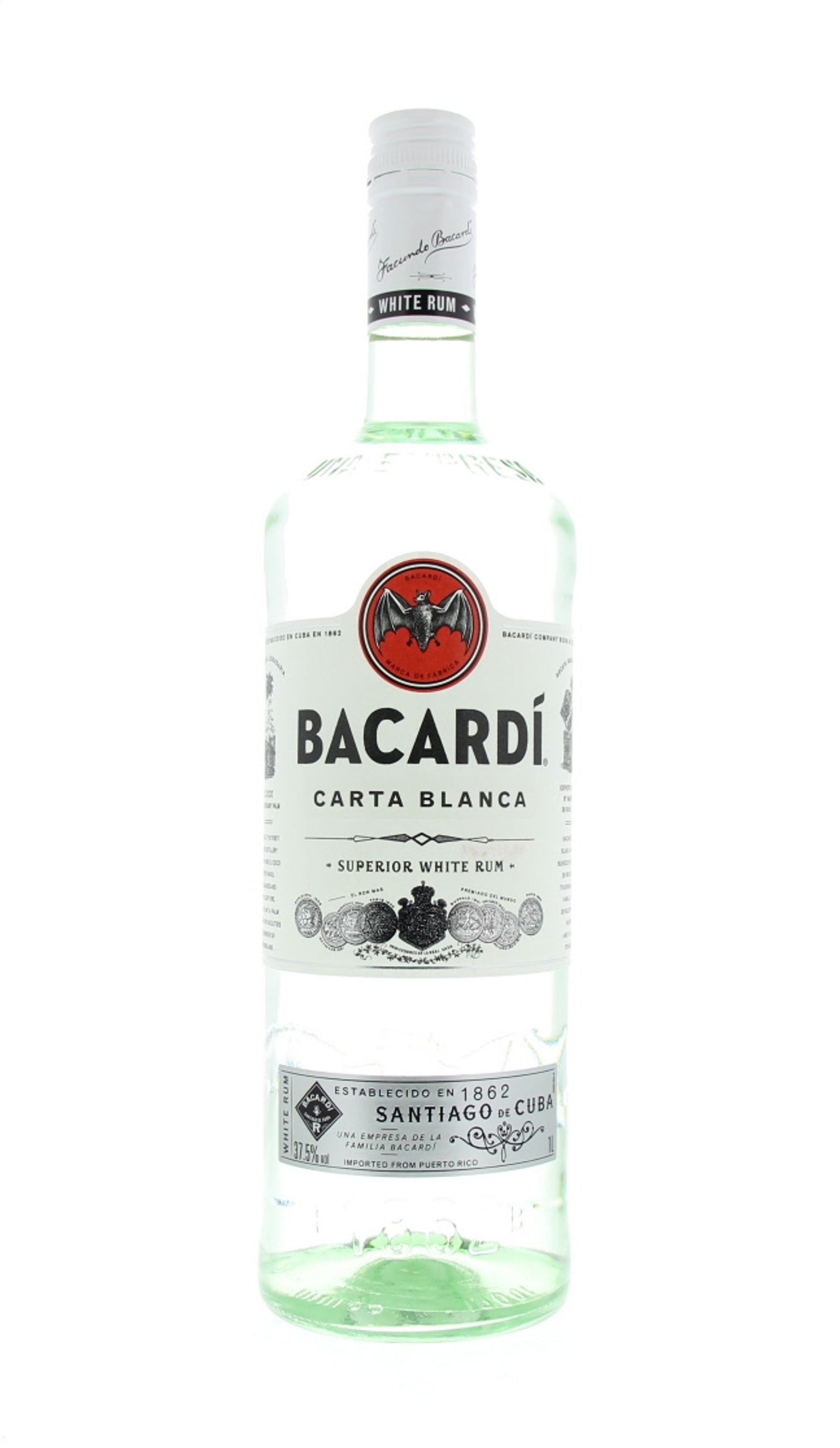 Ron Bacardí Carta Blanca 1,0l, alc. 37,5% vol.