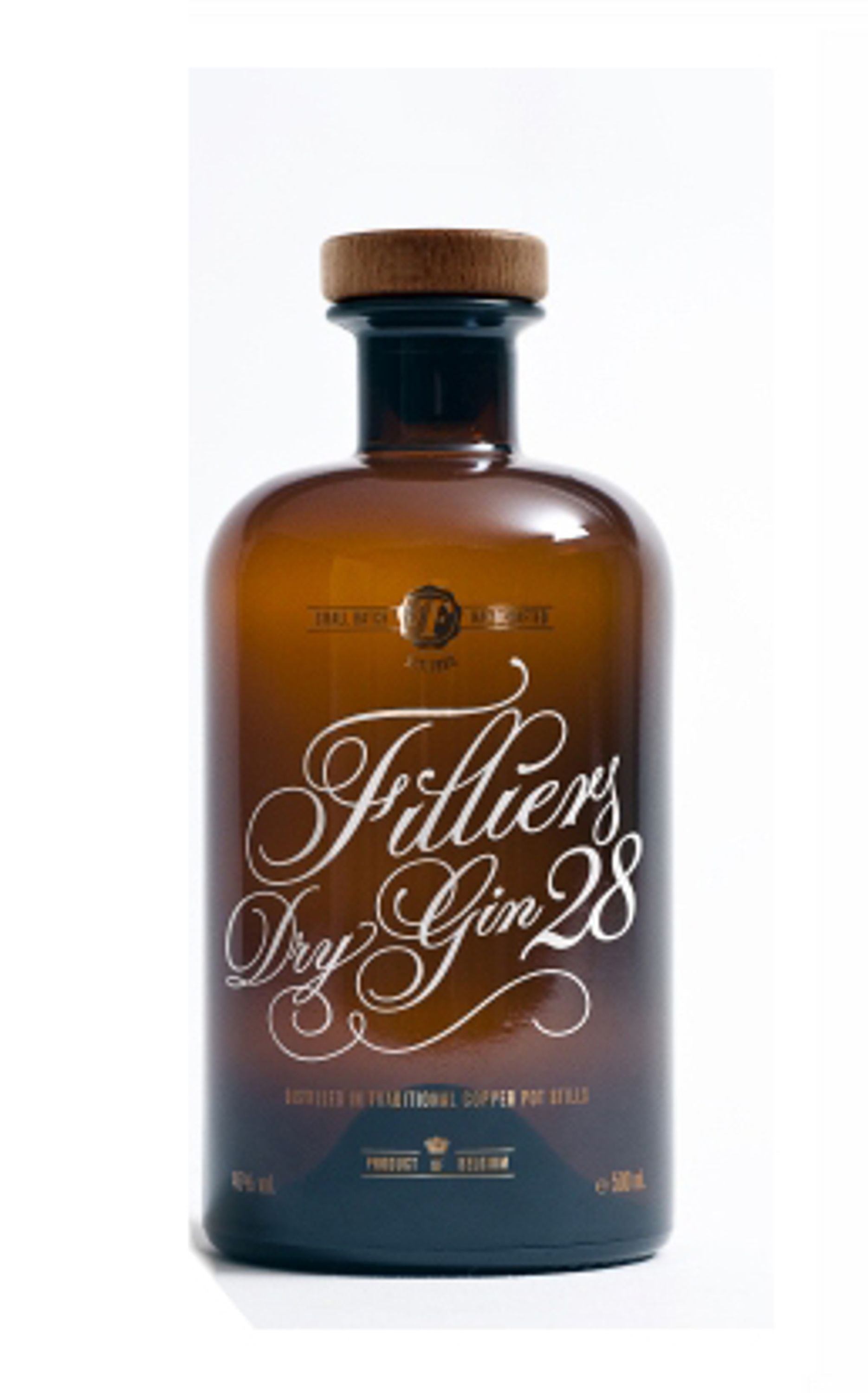 Filliers 28 Dry Gin 0,5 l, 46 % vol., Dry Gin Bélgica