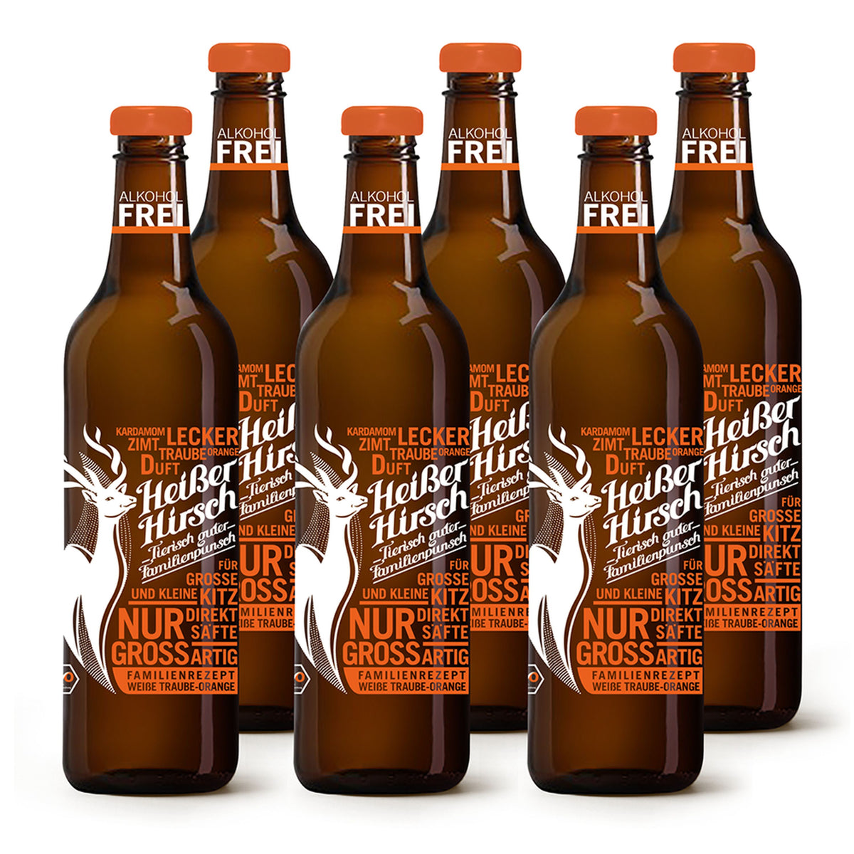 Ponche familiar Hot Stag de uva blanca y naranja (6 unidades, 0,75 l)