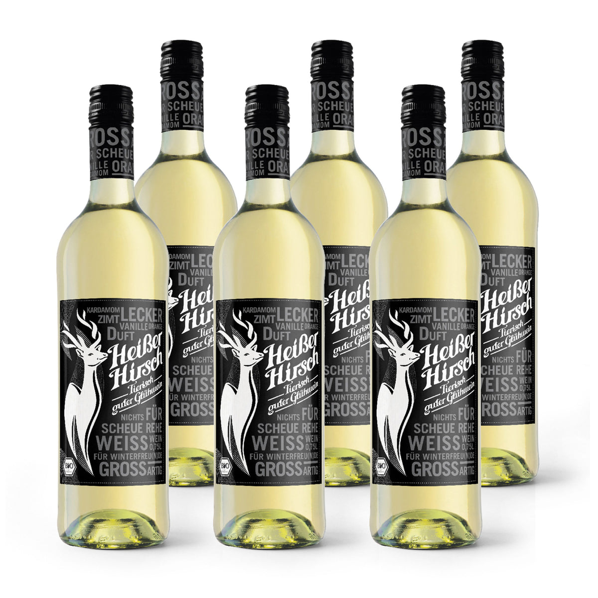 Vino caliente orgánico blanco Hot Stag 6x0,75l, 10% alc./vol.