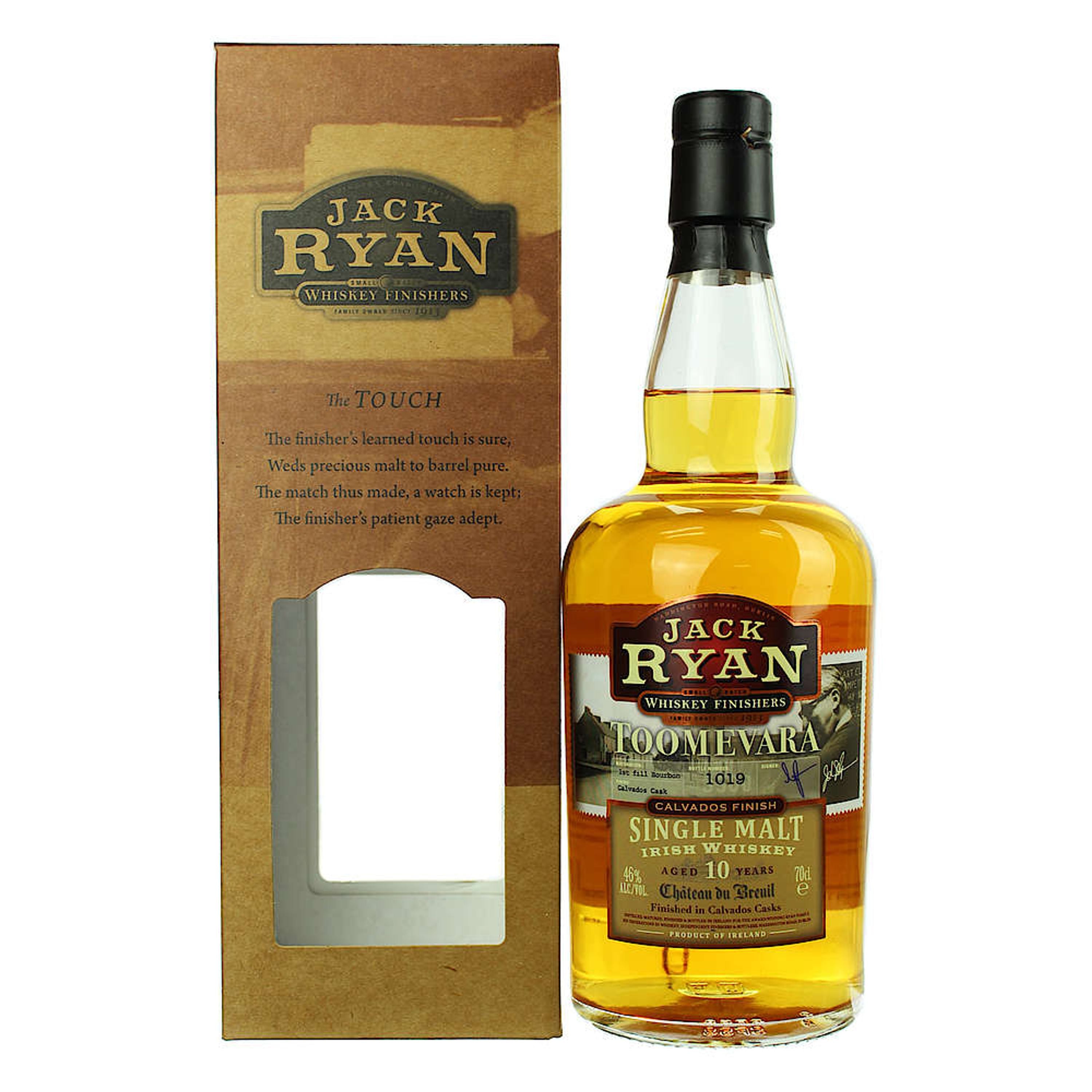 Jack Ryan 10 años Toomevara 0,7 l, 46 % de alcohol por volumen
