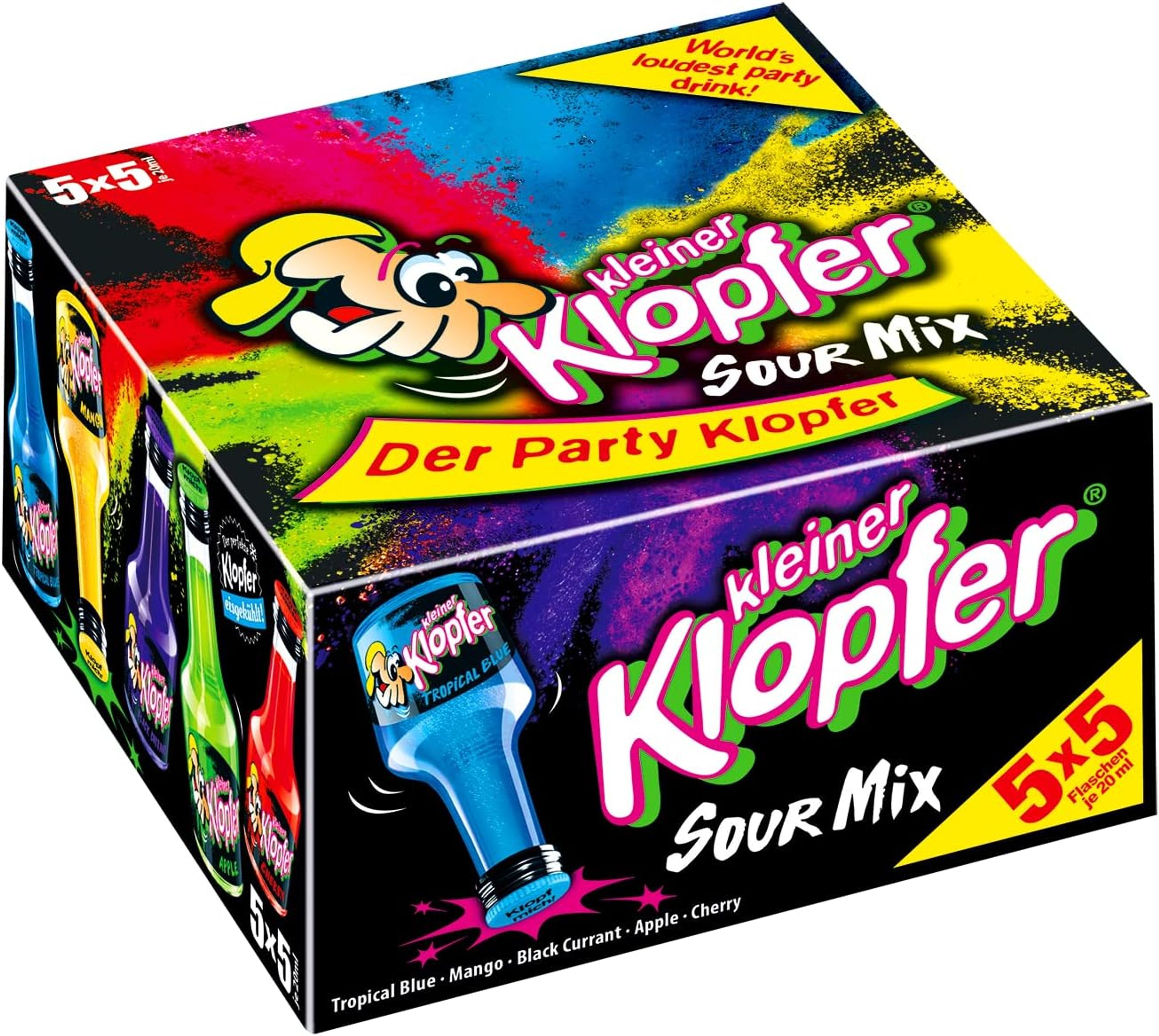 Kleiner Klopfer Sour Mix 25x20ml, 0.5l, alc. 15% Vol.