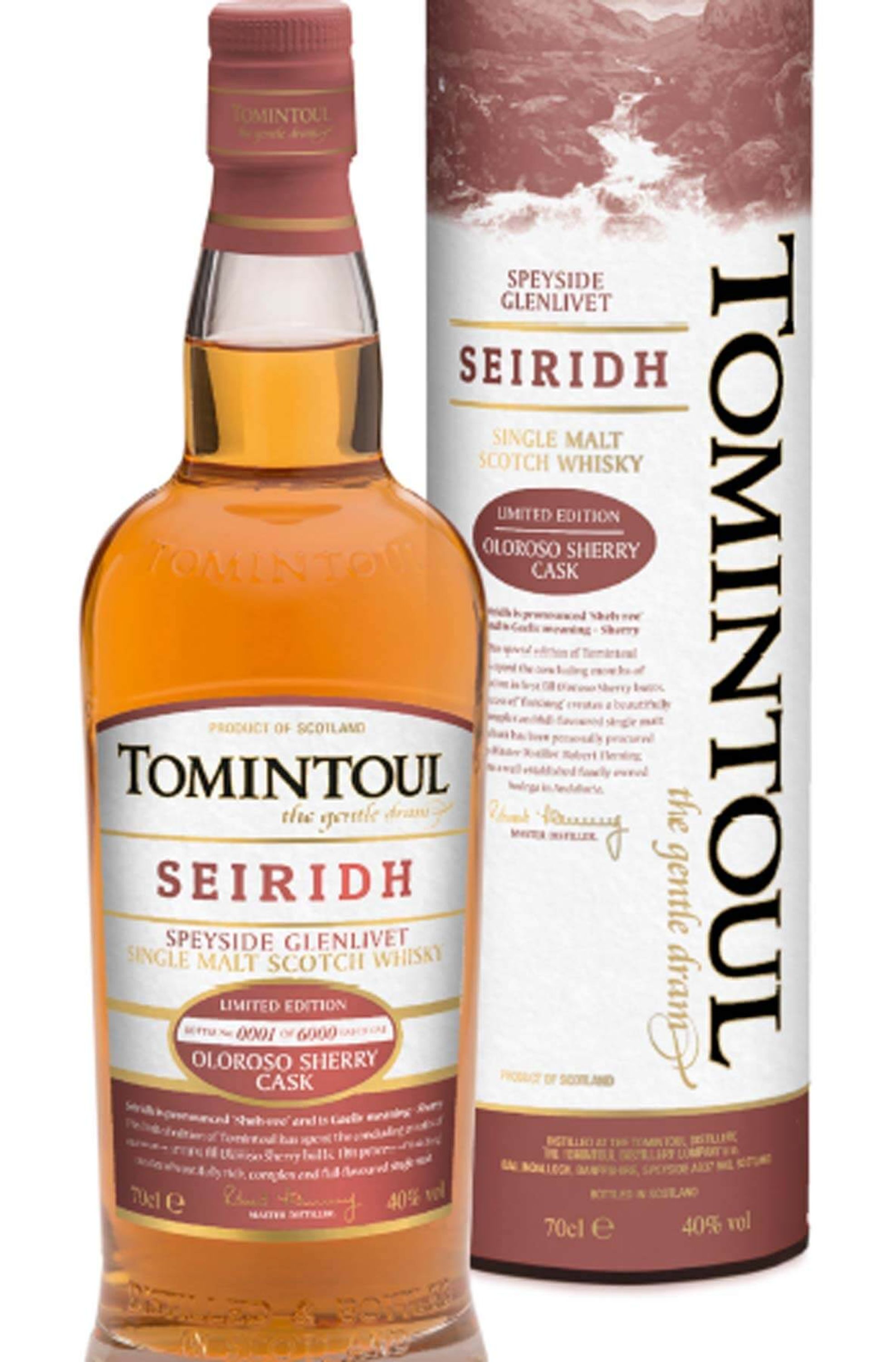 Tomintoul Seiridh Oloroso Sherry Cask 0,7l, alc. 40% en volumen