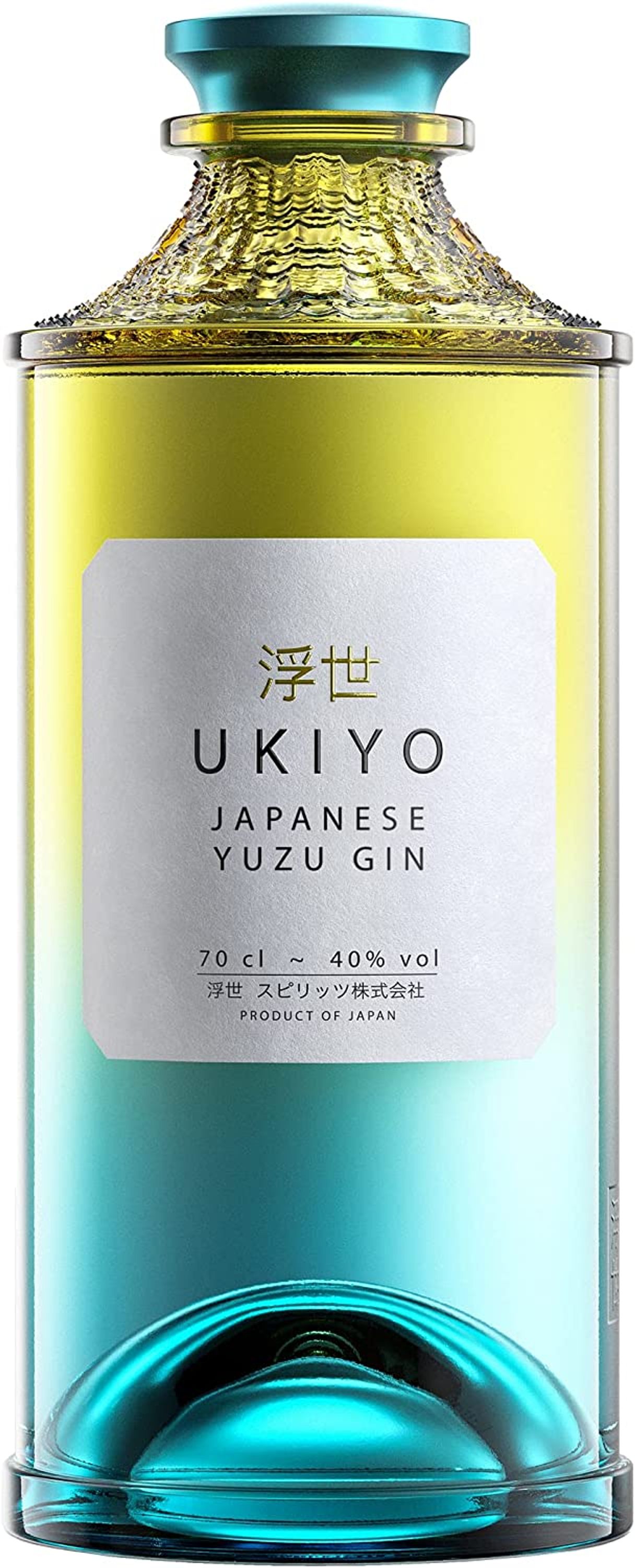 Ginebra Ukiyo Japonesa Yuzu 0,7l, alc. 40%vol. Ginebra Japón