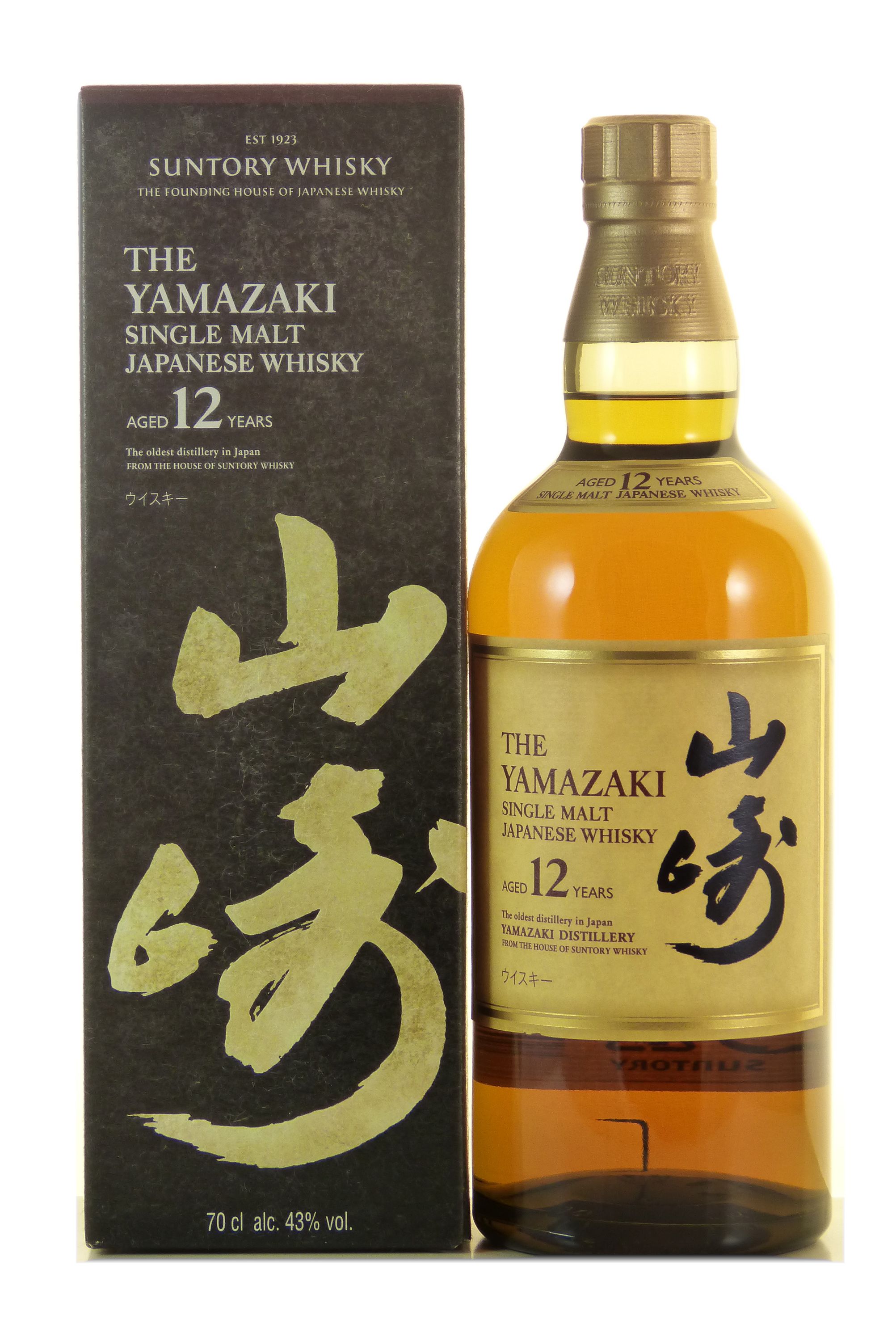 Yamazaki 12 años 0,7 l, 43 % de alcohol por volumen